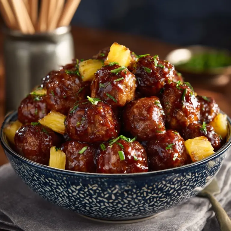 Crock Pot Hawaiian Meatballs Recipe