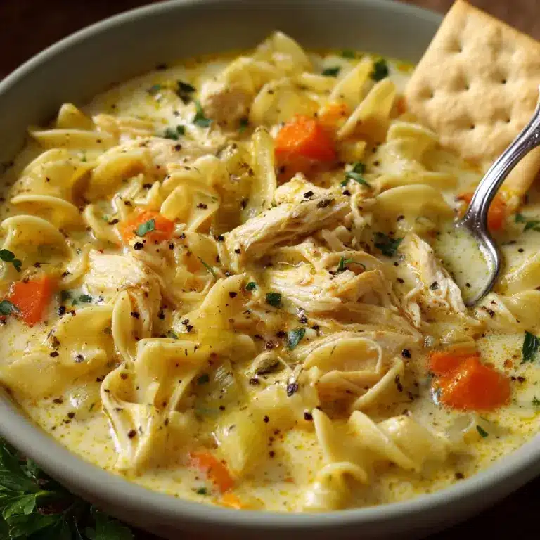 Creamy Chicken Pasta Soup Recipe