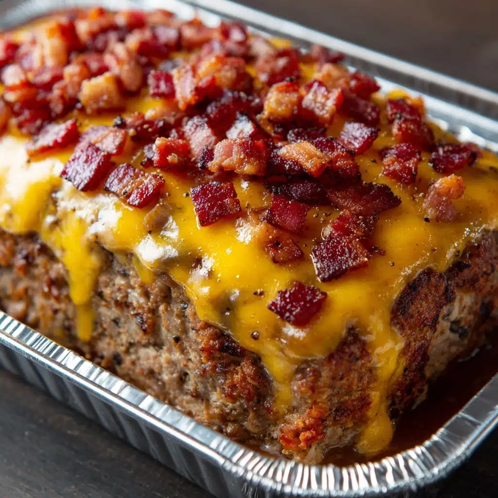 Bacon Mushroom Swiss Meatloaf Recipe - Recipe Image