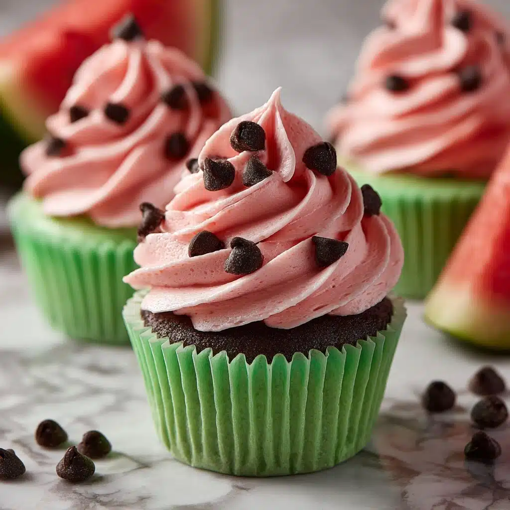 Watermelon Cupcakes Recipe - Recipe Image