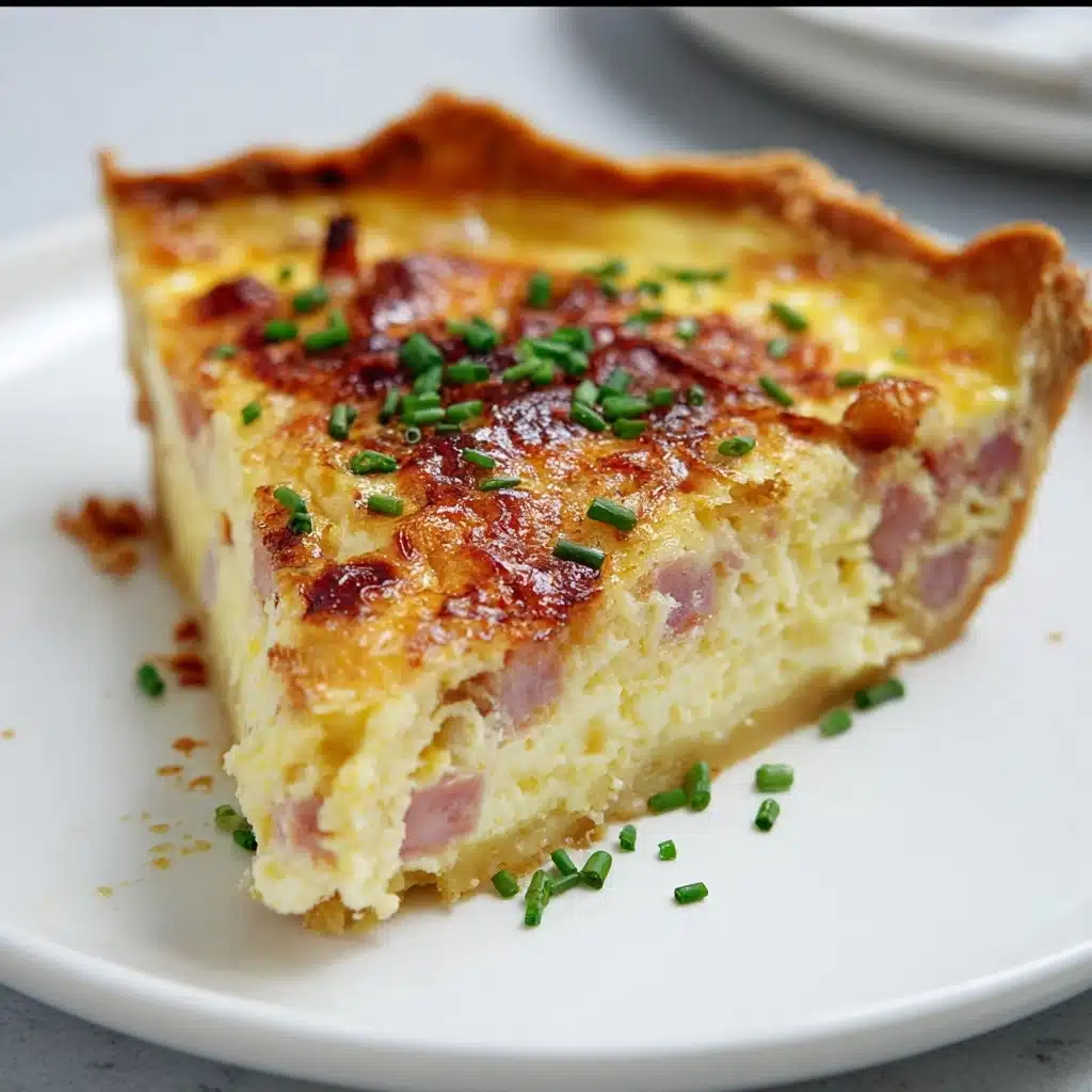Secret Ingredient Ham & Swiss Quiche Recipe - Recipe Image