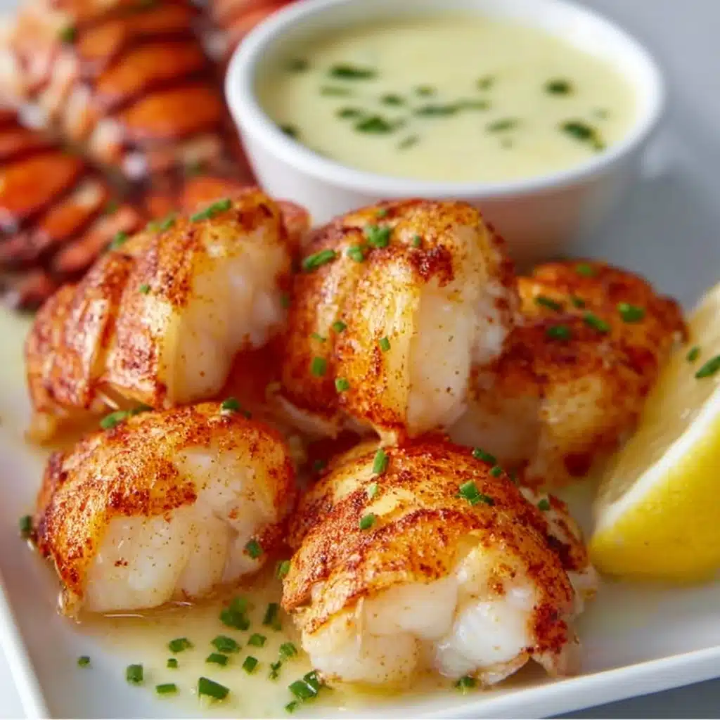 Crispy Lobster Bites with Garlic Butter Sauce Recipe - Recipe Image