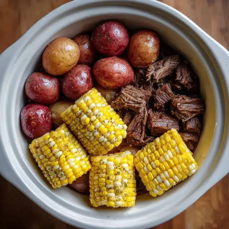Slow Cooker Steak, Potatoes, and Corn Recipe