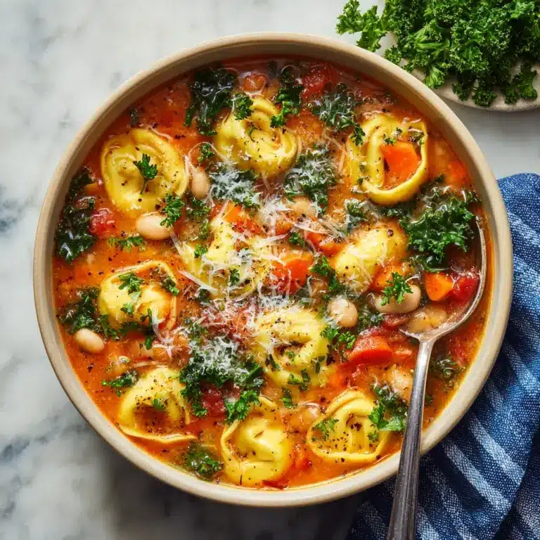 Vegetarian Tortellini Soup w/ Kale Recipe
