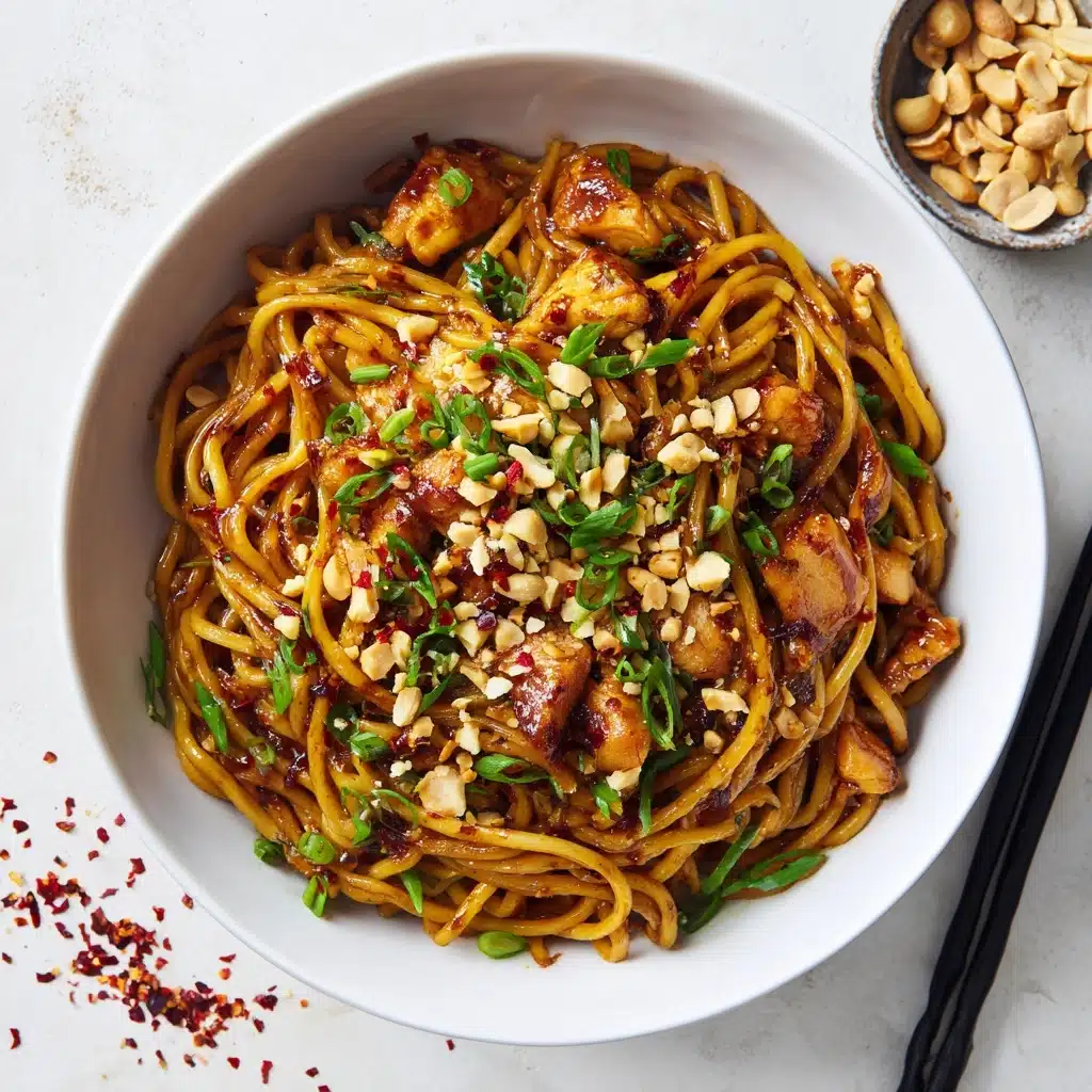 Kung Pao Chicken Noodles Recipe - Recipe Image