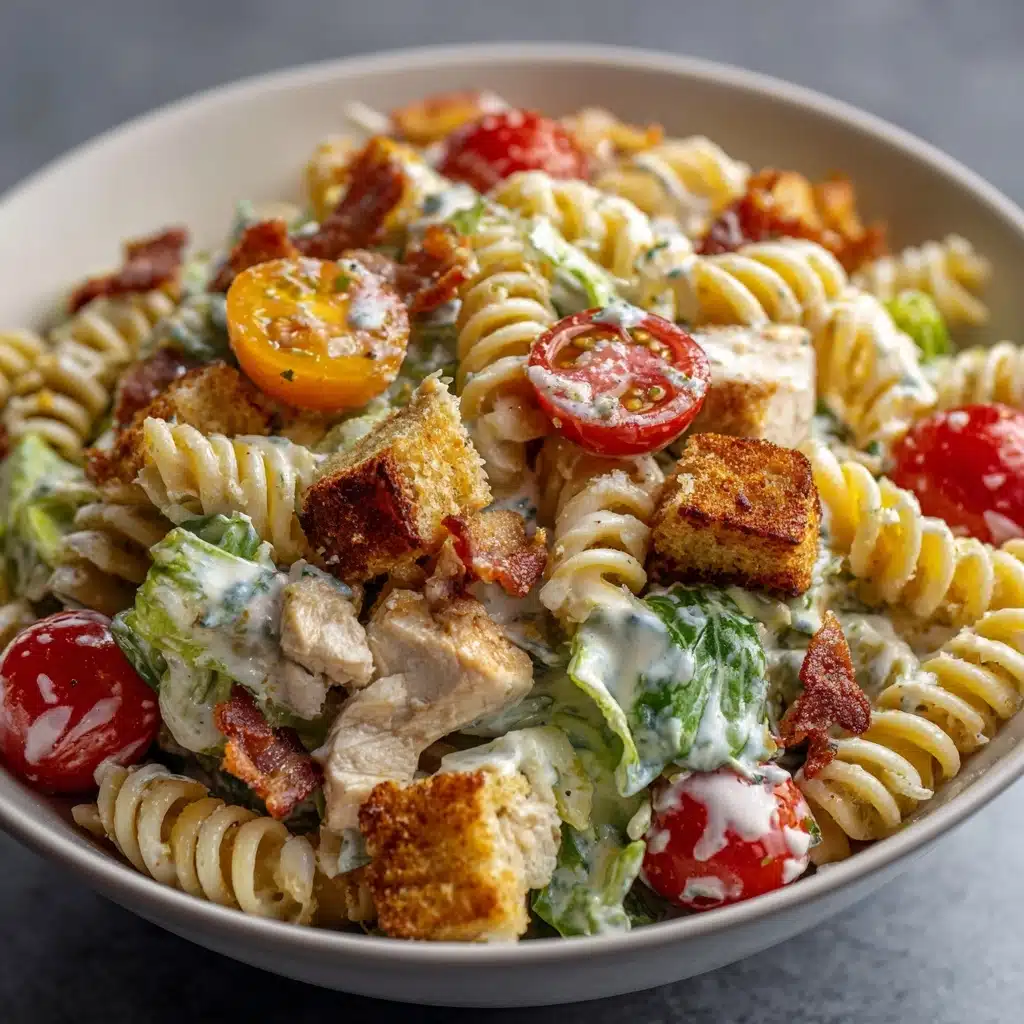 Chicken Caesar Pasta Salad Recipe - Recipe Image