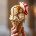 Bourbon Caramel Peach Ice Cream Recipe