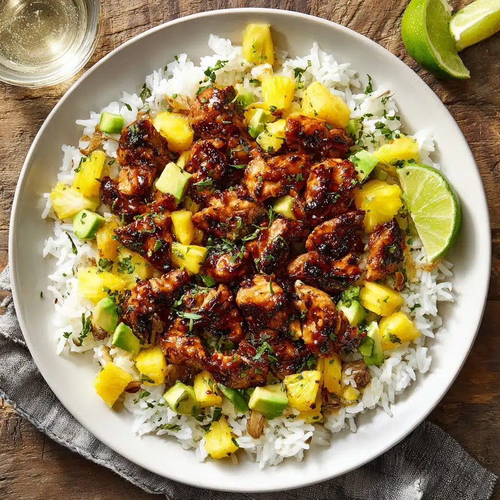 30 Minute Pineapple Chicken with Coconut Rice Recipe - Recipe Image