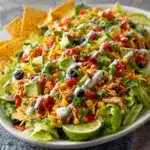 Chicken Taco Salad with Salsa Ranch Dressing Recipe