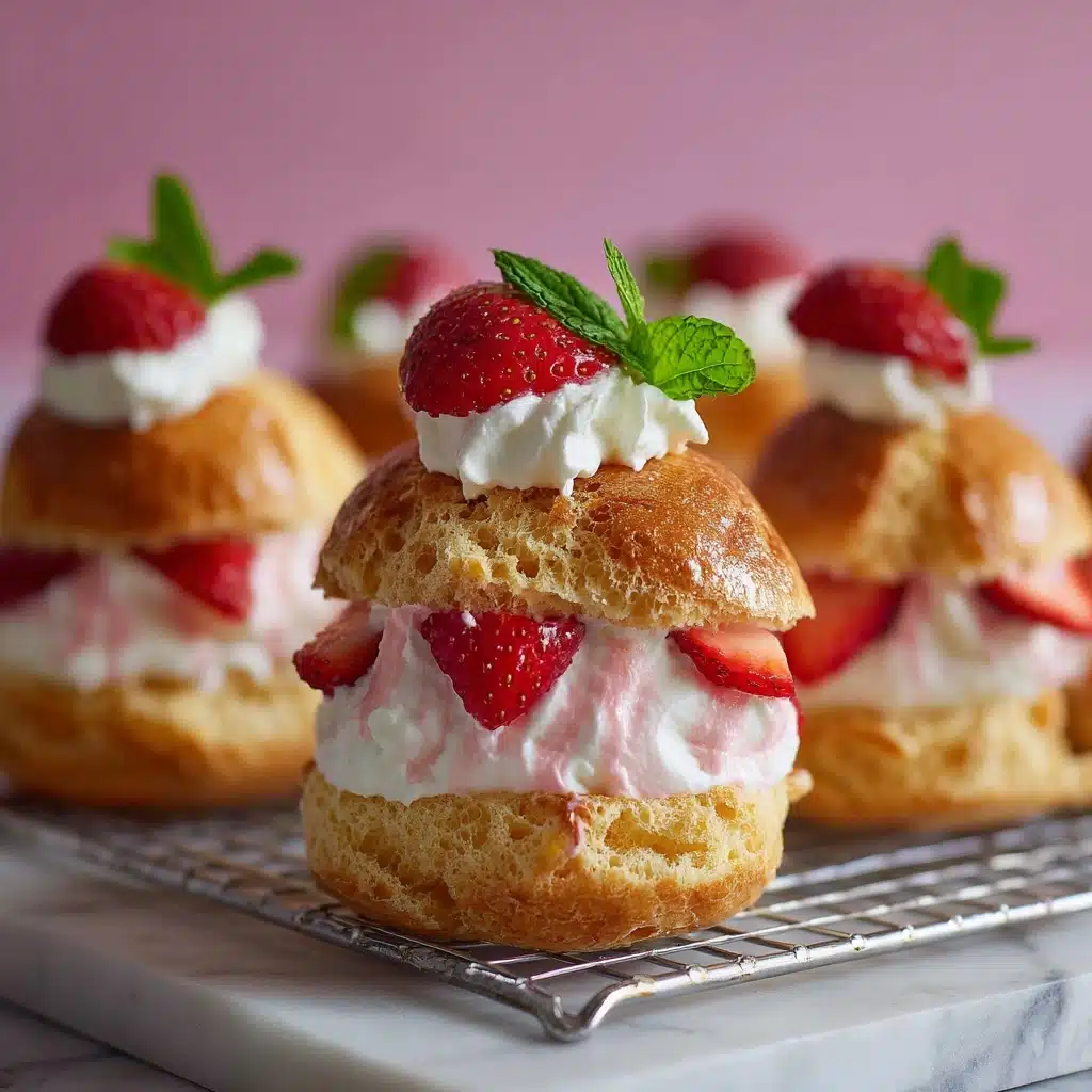 Strawberry Cream Puffs Recipe - Recipe Image