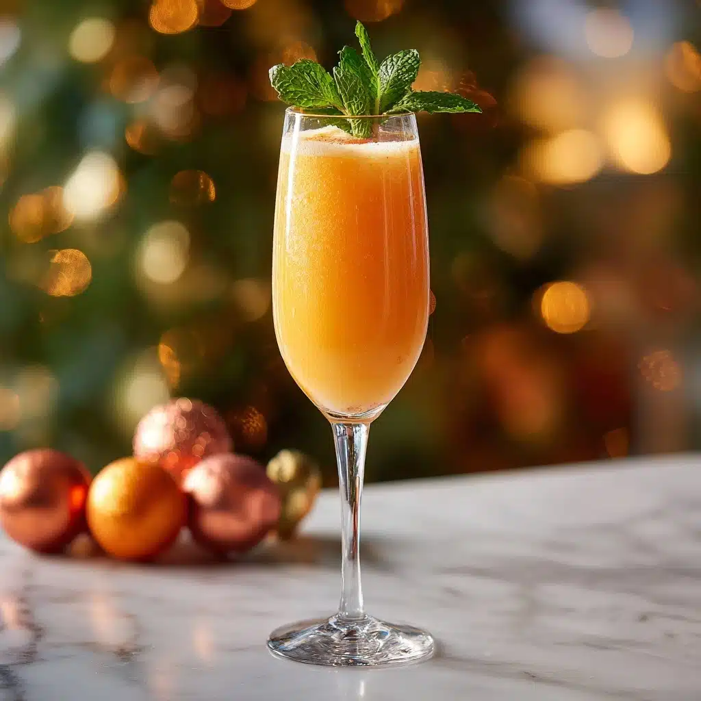 Peach Bellini Mocktail Recipe - Recipe Image