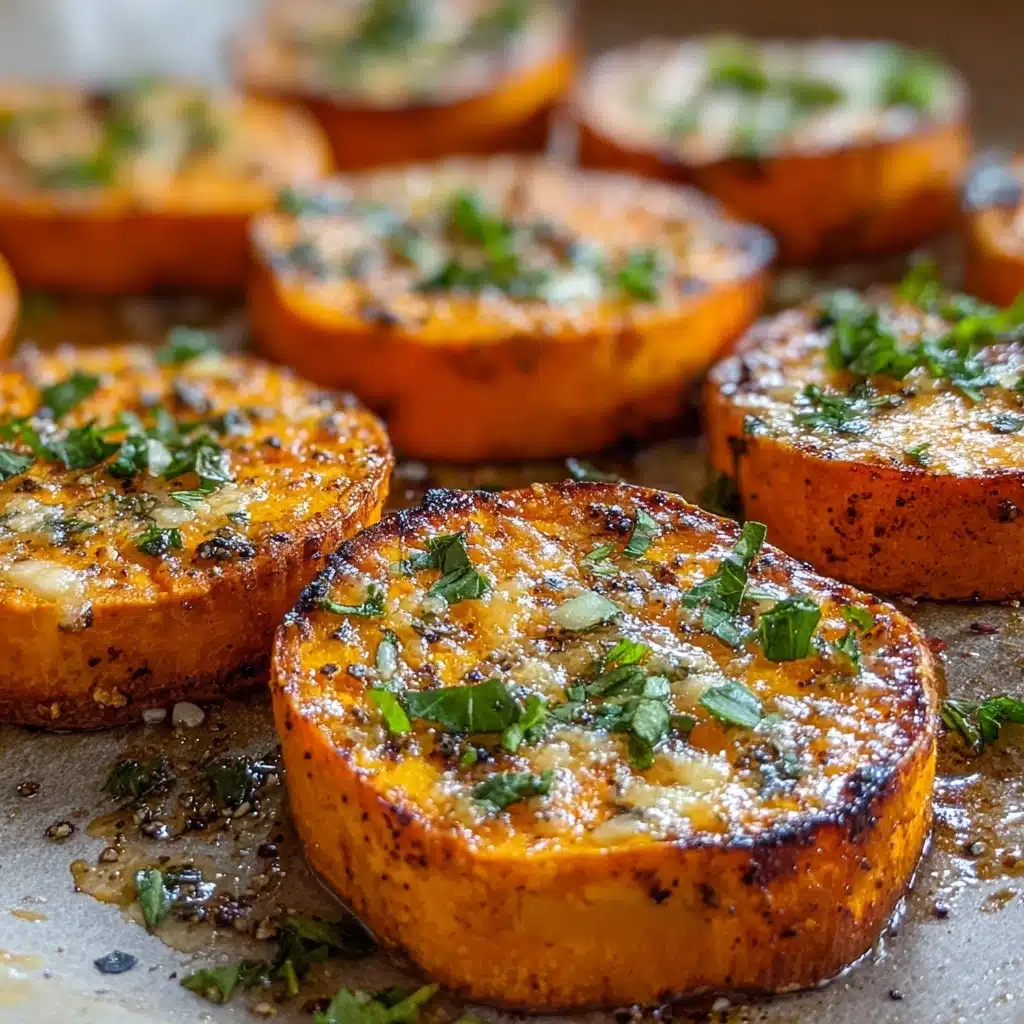 Parmesan Herb Sweet Potato Medallions Recipe - Recipe Image