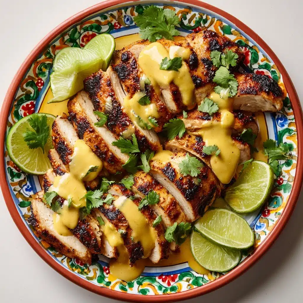 Grilled Salsa Verde Pepper Jack Chicken Recipe - Recipe Image