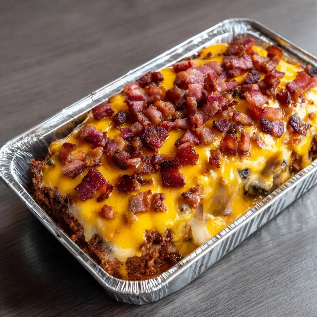 Bacon Mushroom Swiss Meatloaf Recipe - Recipe Image