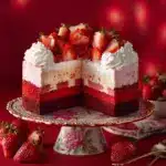 Strawberry Red Velvet Cheesecake Recipe