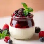Layered Berries & Cream Panna Cotta Recipe