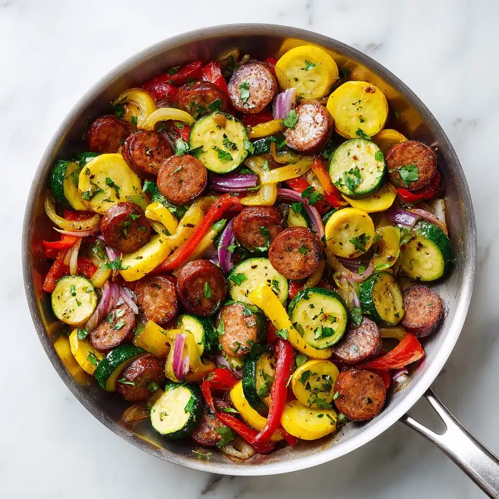 Cajun Sausage and Vegetables Recipe - Recipe Image