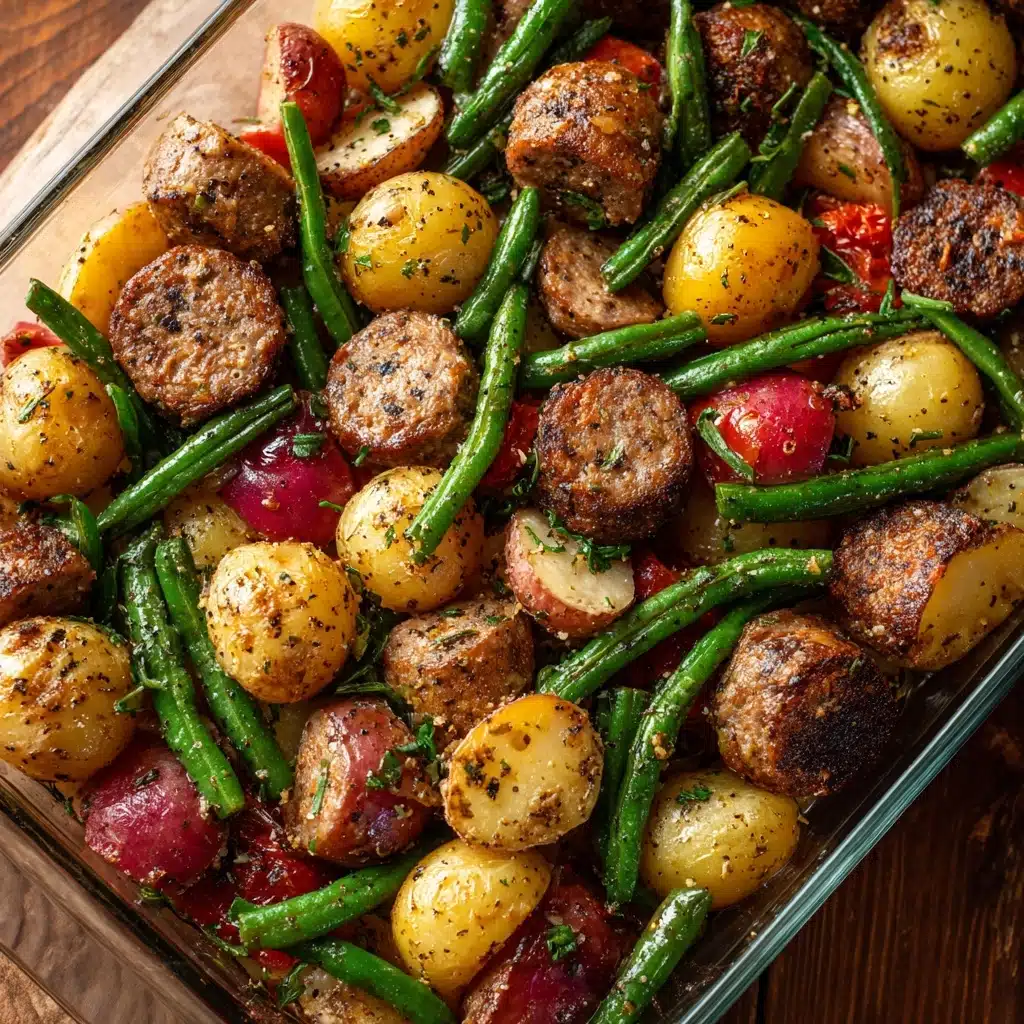 Sausage Green Bean Potato Casserole Recipe - Recipe Image