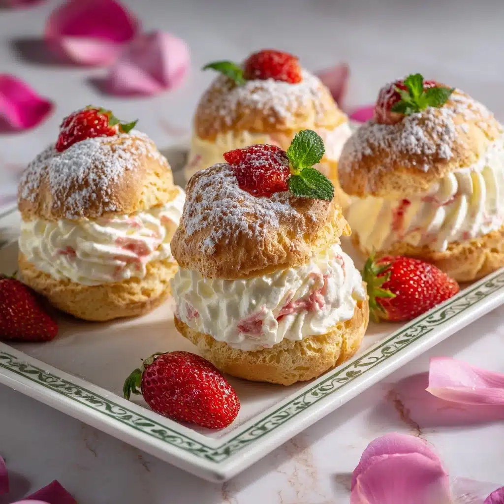 Strawberry Cream Puffs Recipe - Recipe Image