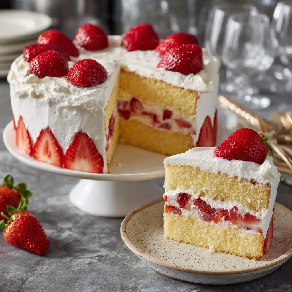 Japanese Strawberry Cake Recipe - Recipe Image