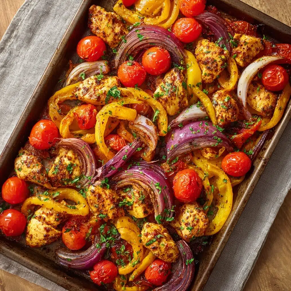 Sheet Pan Shawarma Spiced Chicken and Vegetables Recipe
