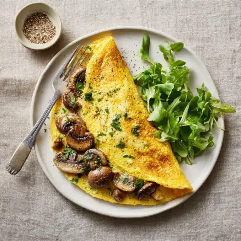 Vegan Mushroom Omelette Recipe