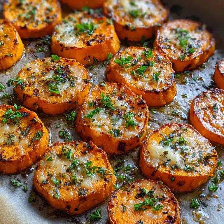 Parmesan Herb Sweet Potato Medallions Recipe