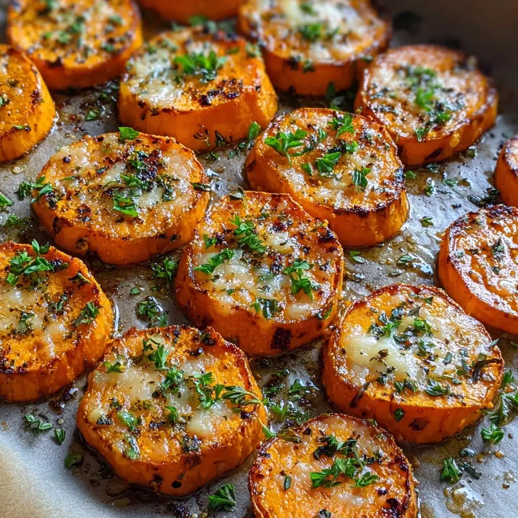 Parmesan Herb Sweet Potato Medallions Recipe - Recipe Image