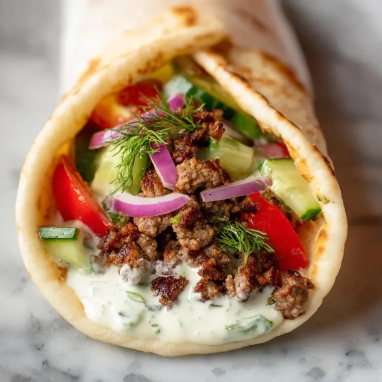 Juicy Ground Lamb Gyros Recipe