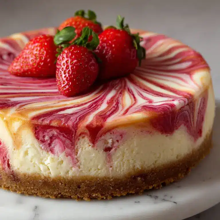 Strawberry Swirl Cheesecake Recipe