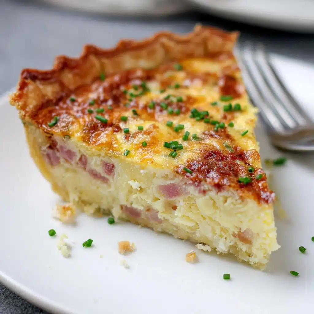 Secret Ingredient Ham & Swiss Quiche Recipe - Recipe Image