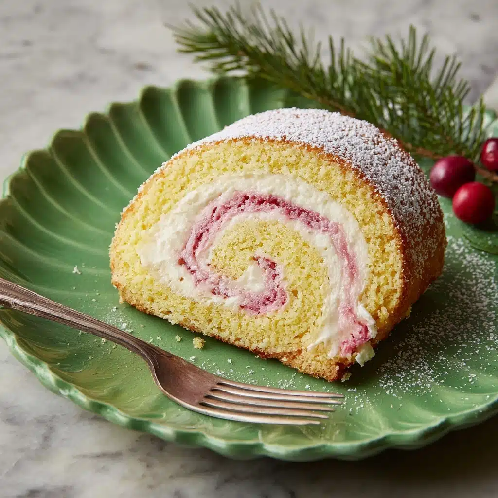 Biskvit Raspberry Roulade (Roulette) Cake - Рулет Recipe