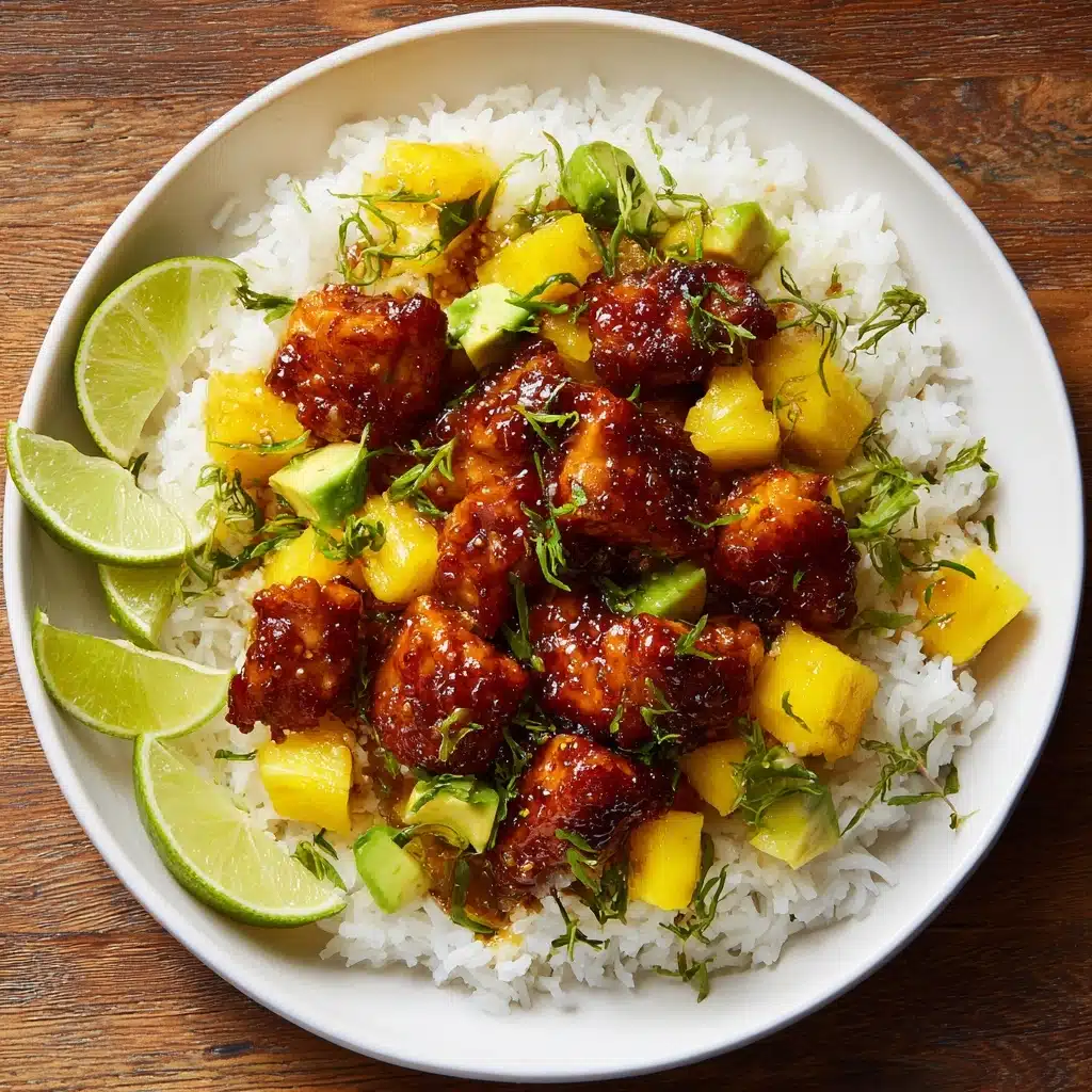 30 Minute Pineapple Chicken with Coconut Rice Recipe - Recipe Image