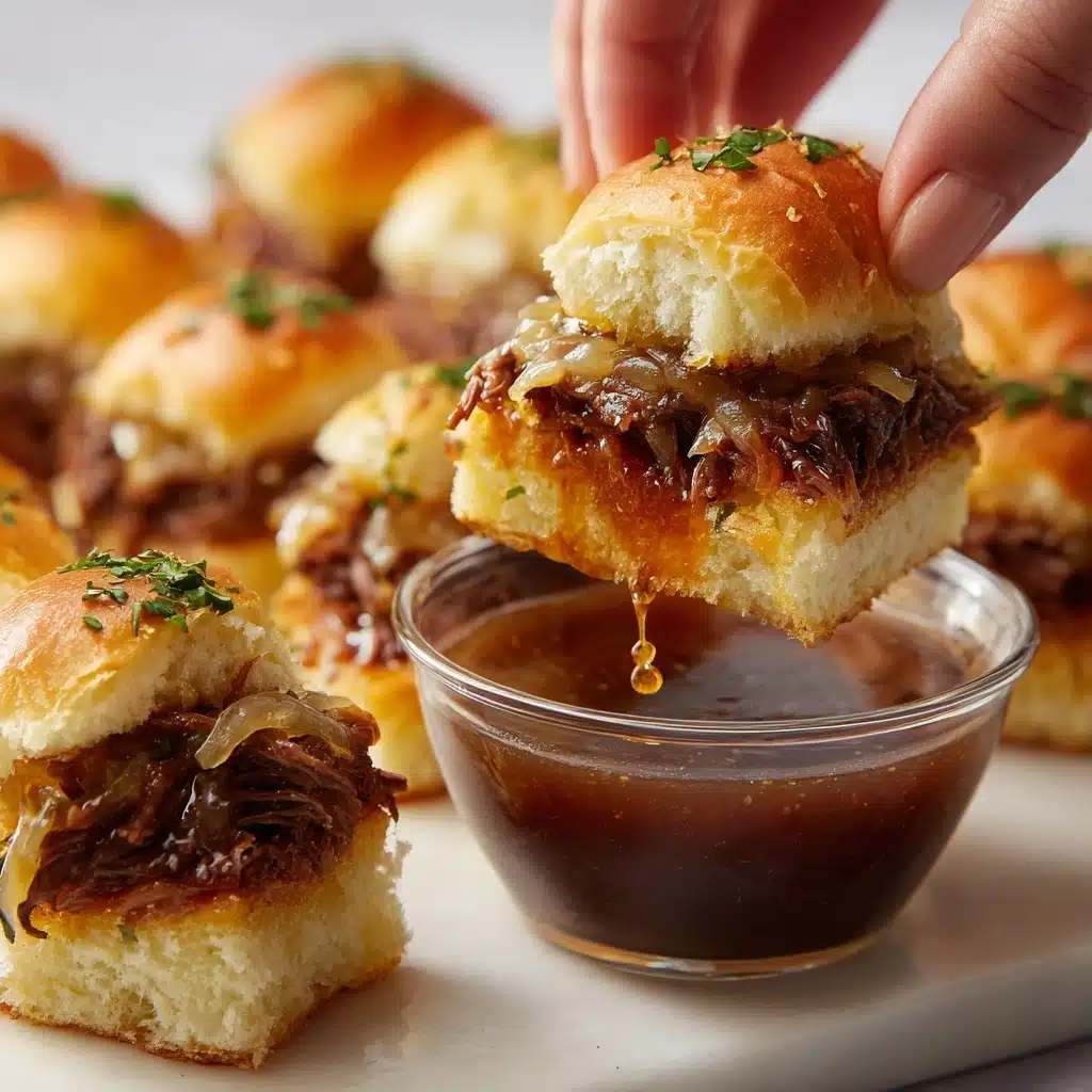 Easy French Dip Sliders Recipe - Recipe Image