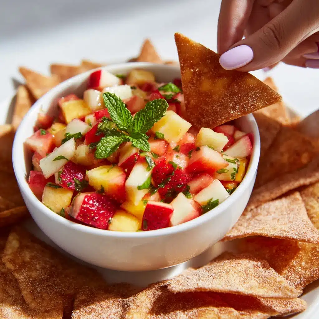 Cinnamon Sugar Tortilla Chips (Oven Baked) Recipe - Recipe Image