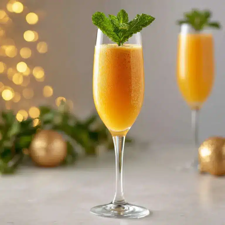 Peach Bellini Mocktail Recipe