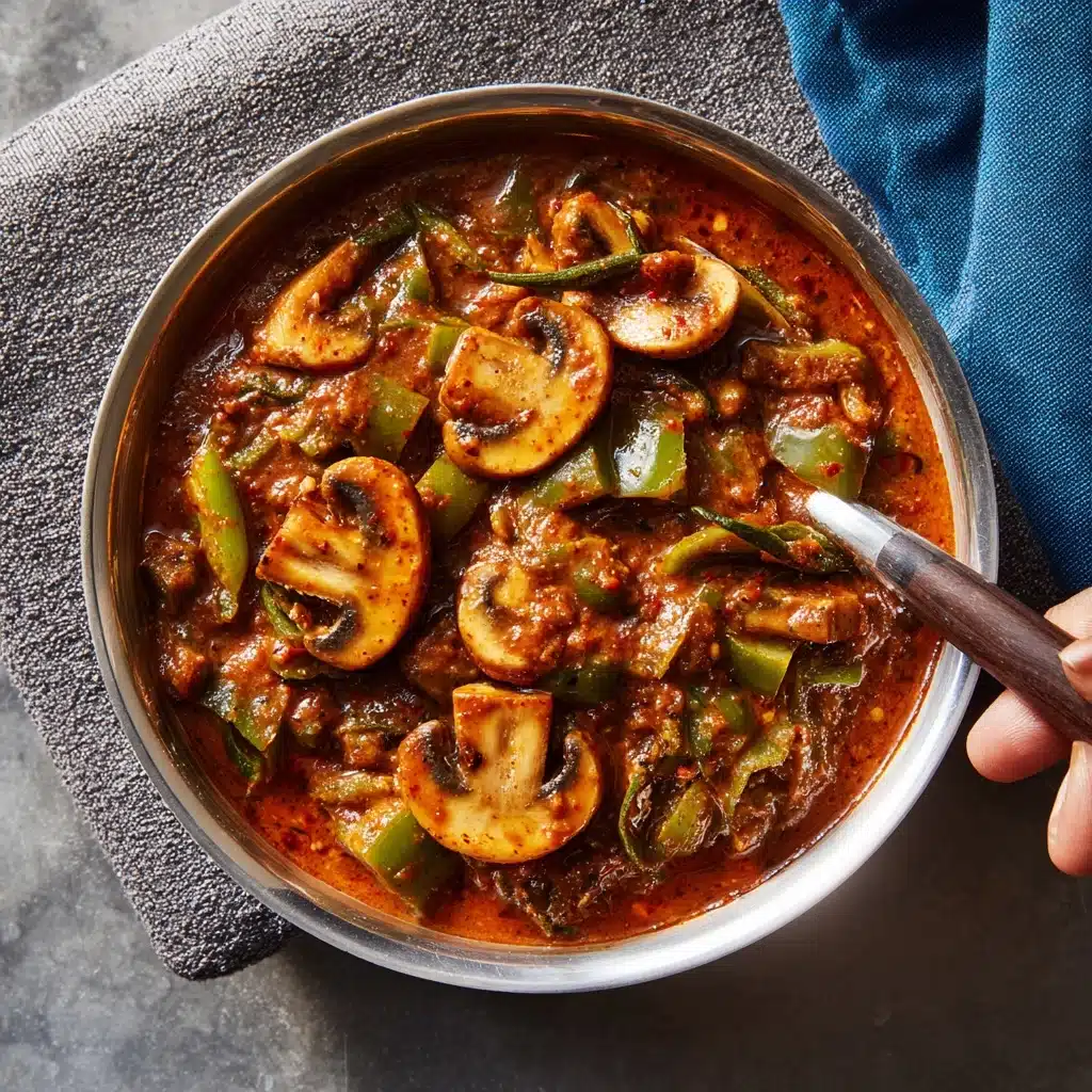 Kadai Mushroom Recipe - Recipe Image