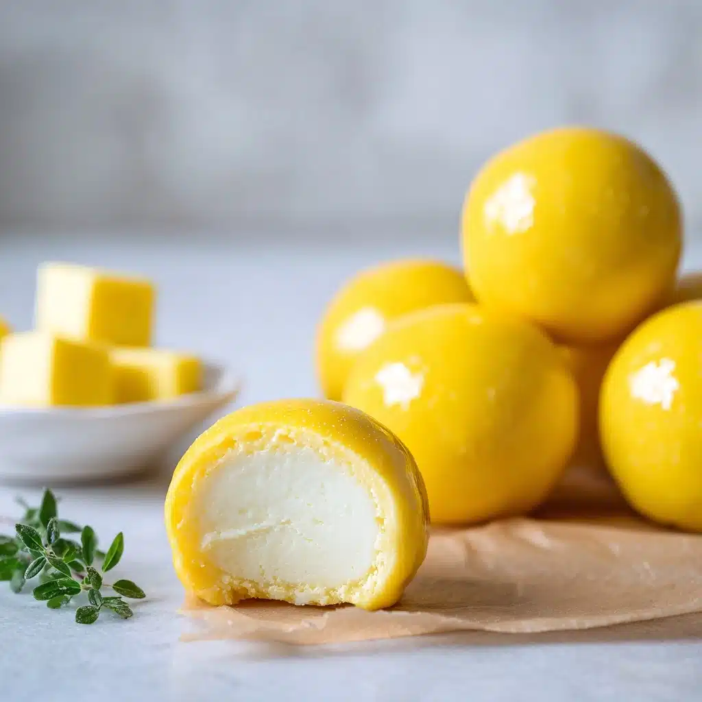 Easy 3-Ingredient Mango Mochi with Custard Filling Recipe - Recipe Image
