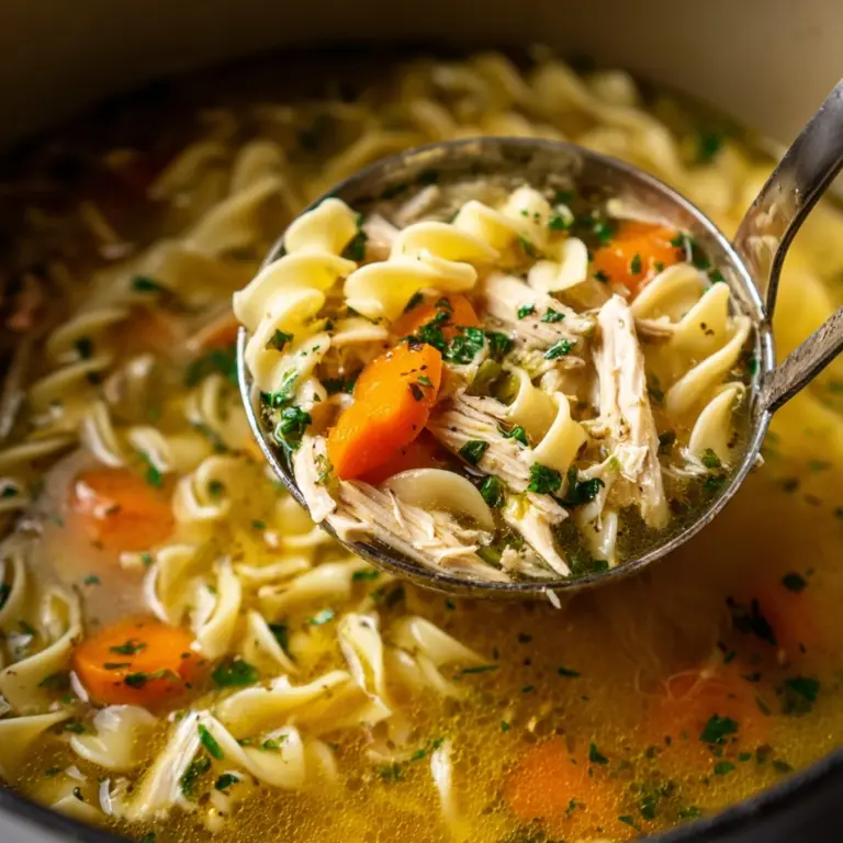 Best Chicken Noodle Soup with Egg Noodles Recipe