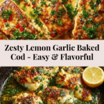Baked Cod Recipe with Lemon and Garlic Recipe