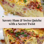Secret Ingredient Ham & Swiss Quiche Recipe