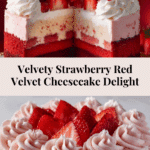 Strawberry Red Velvet Cheesecake Recipe