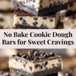 No Bake Cookie Dough Bars Recipe