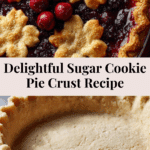 Sugar Cookie Pie Crust Recipe