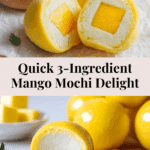 Easy 3-Ingredient Mango Mochi with Custard Filling Recipe