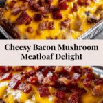 Bacon Mushroom Swiss Meatloaf Recipe