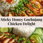 Sticky Honey Gochujang Chicken (Air Fried or Baked) Recipe