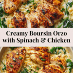 Boursin Orzo with Chicken Recipe