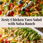 Chicken Taco Salad with Salsa Ranch Dressing Recipe