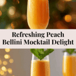 Peach Bellini Mocktail Recipe